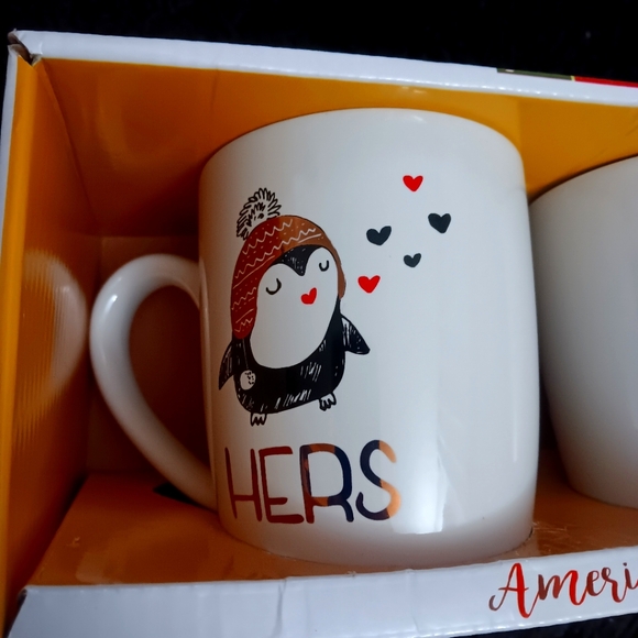 🎄HOLIDAY MUGS- AMERICAN ATELIER SET OF 2 🎄🎅 - Picture 2 of 6